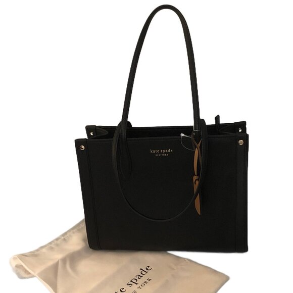 NEW Kate Spade black Market Pebbled Leather Medium Tote - Picture 16 of 16